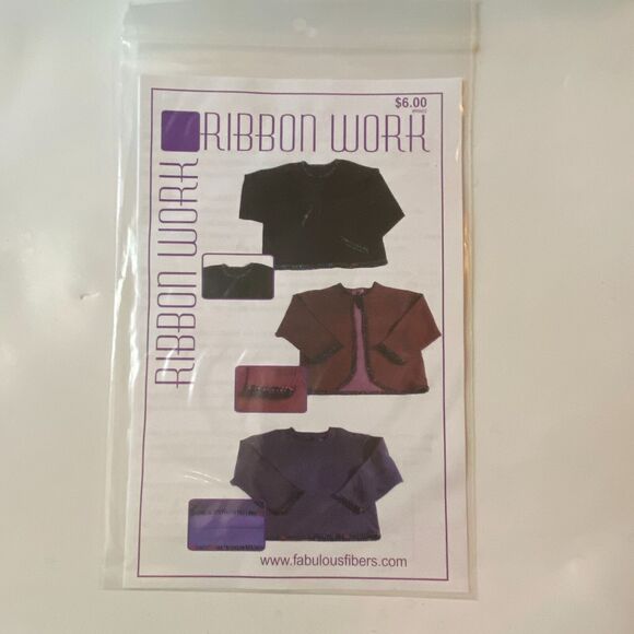 Nancy McElhinny RW02 Pattern Ribbon Work Uncut Vintage No Sew Patchwork Unique - Picture 2 of 5